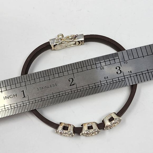 Sterling Silver Heart Charm Bracelet - Picture 5 of 7